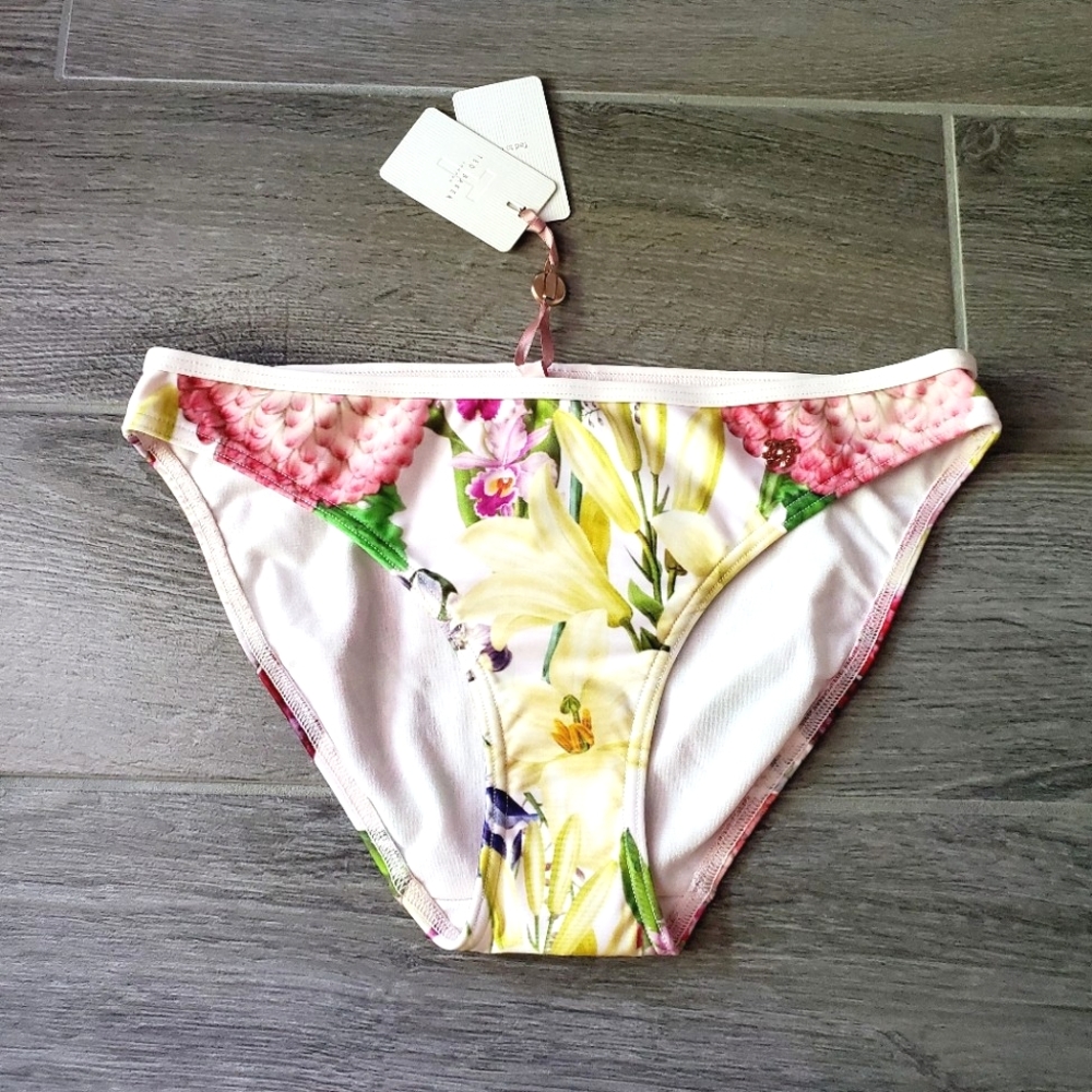 Barbie NWT Ted Baker Pink Floral Swim Bottom/ Swim Bikini